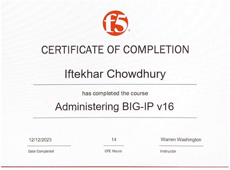 Administering BIG-IP Certificate