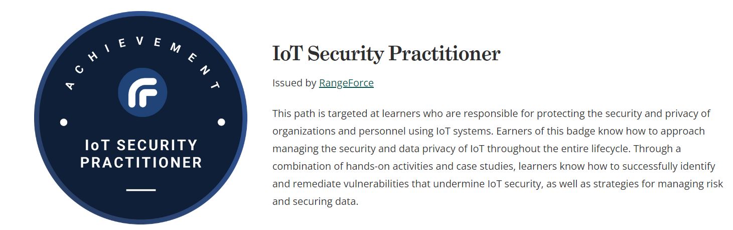 IoT Security Practitioner Certificate